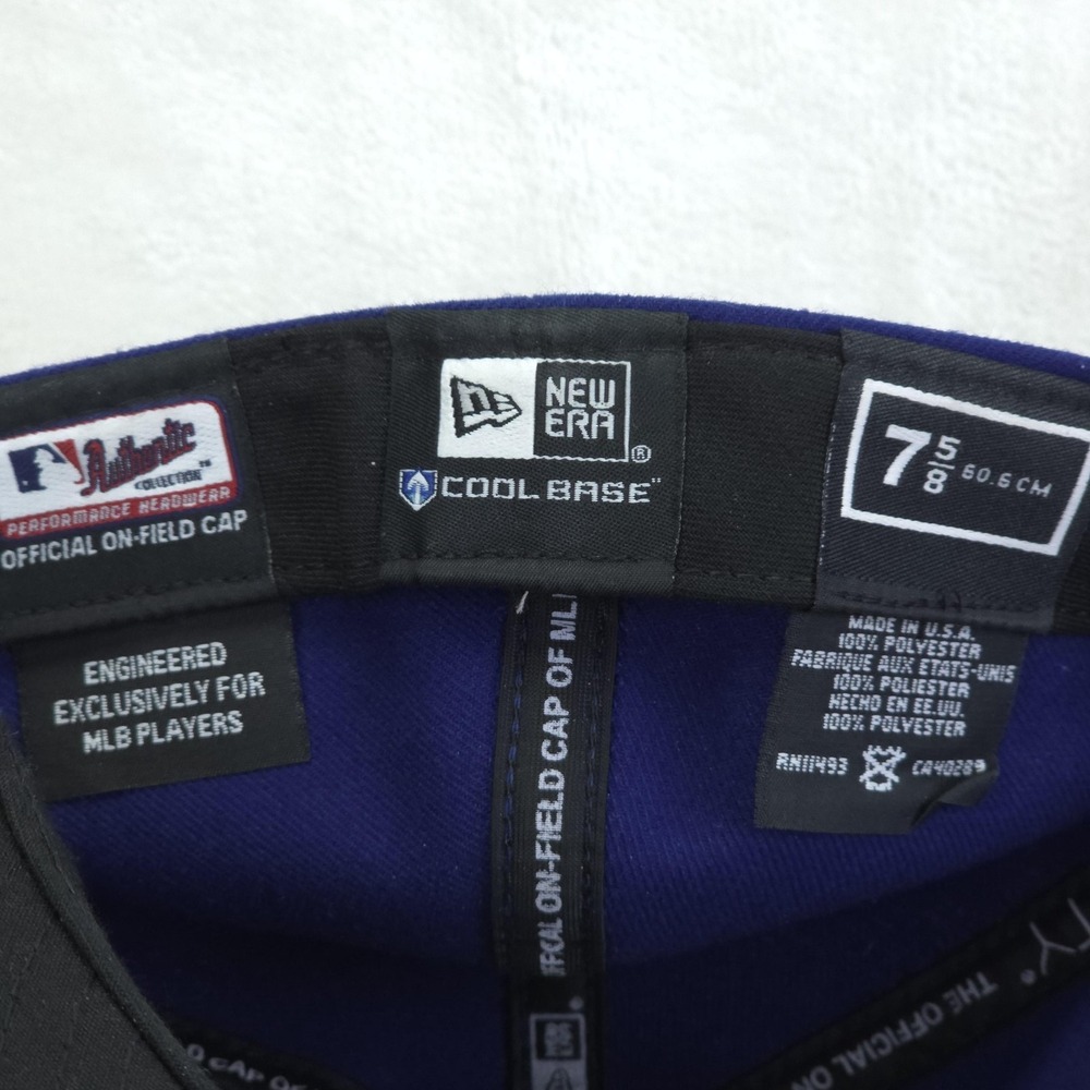 Philadelphia Phillies Hat Players Cap Mens 7 5/8 Blue MLB Baseball Made in USA - Picture 7 of 8